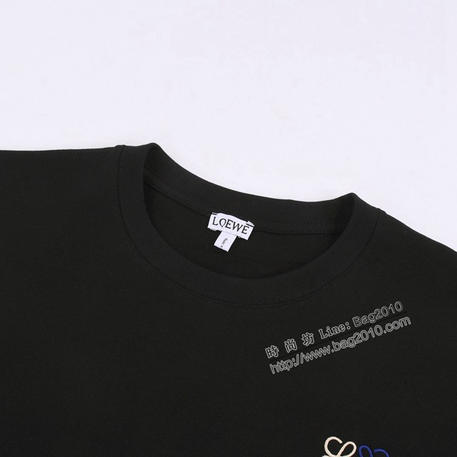 Loewe專櫃羅意威2023SS新款刺繡T恤 男女同款 tzy2914